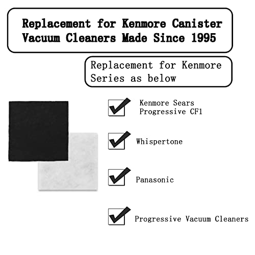 8-Pack CF1 Foam Filters for Kenmore Vacuum Cleaners