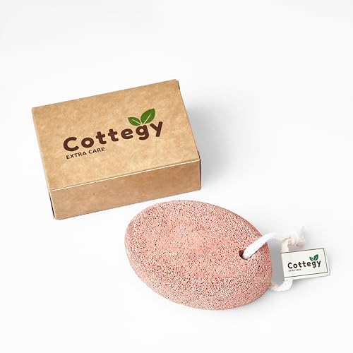 Cottegy Natural Foot Pumice Stone 2-Pack, Callus Remover & Exfoliator