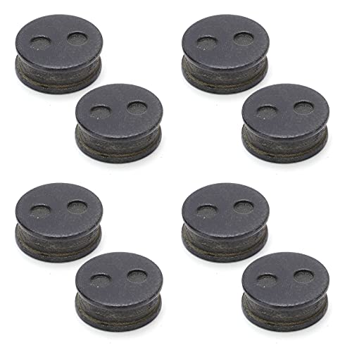 4 Pair Disc Brake Pads, Semi-Metallic Round Mountain Electric Resin Oil Disc Brake Pad Replacement Kit