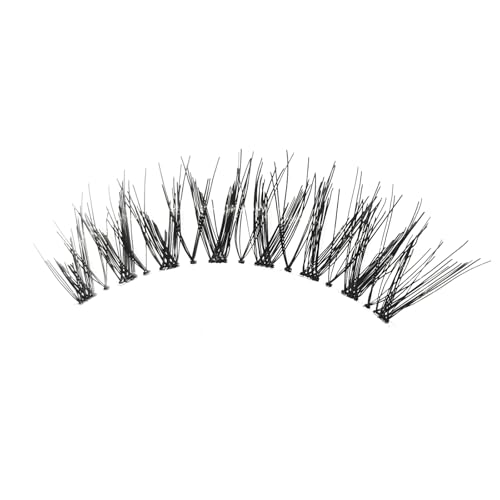 Ryidkcs Wispy False Eyelashes 12mm, 5 Pairs Reusable Clear Band Strip Lashes