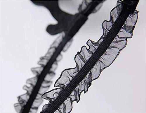 Cathercing Halloween Spider Web Rose Lace Headband Costume Hair Hoop