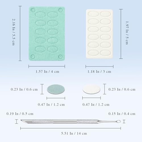 Stainless Steel Dual-Ended Cuticle Prep Tool with 100 & 180 Grit