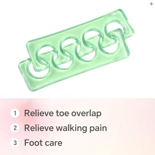 KADS Silicone Toe Separators 2pcs for Nail Art and Pedicure Care