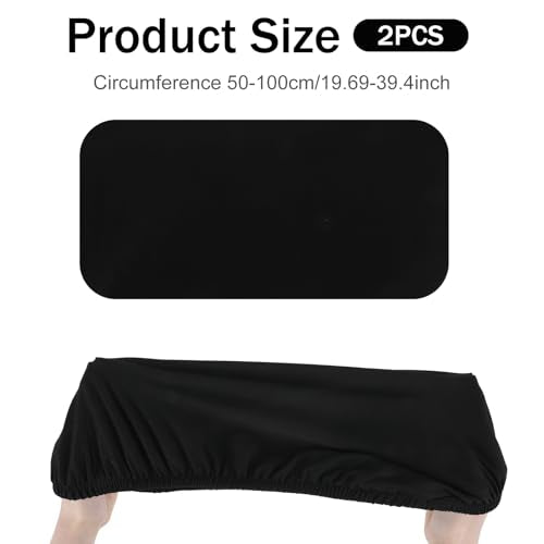 Sorcristy Universal Toilet Tank Cover - 2-Pack Stretchy Polyester Lid Protector