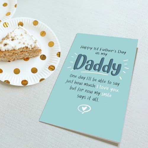 Cute 1st Father's Day Card - Funny & Heartfelt Surprise