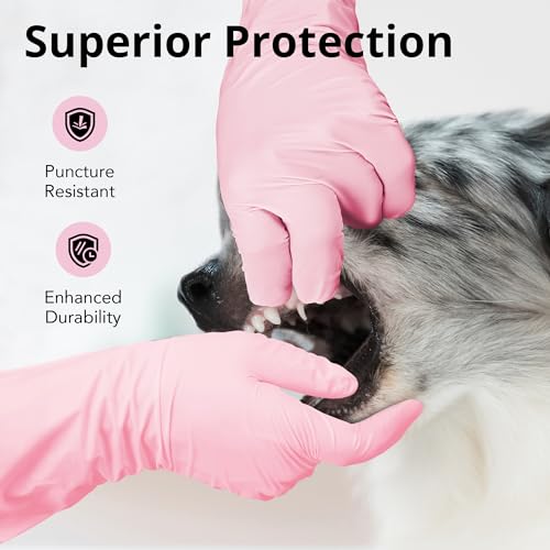 SwiftGrip Disposable Nitrile Cleaning Gloves, 6-mil, 12-inch Cuff, Small