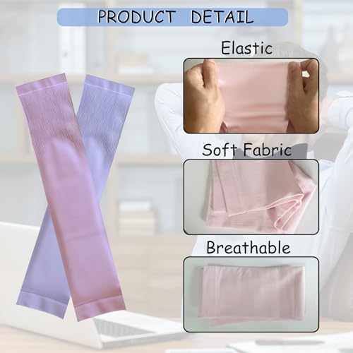 Cervical Collar Dust Cover Sleeve - 4PCS Soft & Breathable (Pink+Purple)