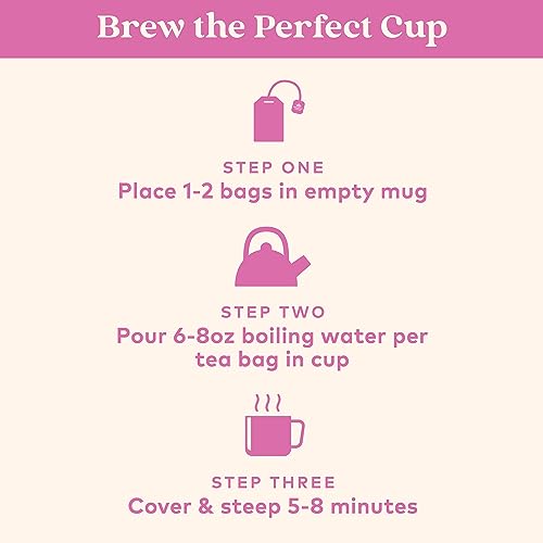 Organic India Tulsi Sweet Rose Herbal Tea - 18 Infusion Bags, Caffeine-Free, Stress-Relief, Soothing Floral Blend (Sweet Rose / 1 Pack)