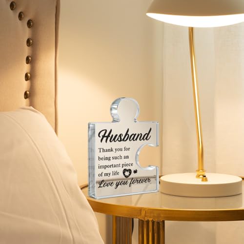 Acrylic Puzzle Plaque - Unique Gift for Husband | Home & Office Decor