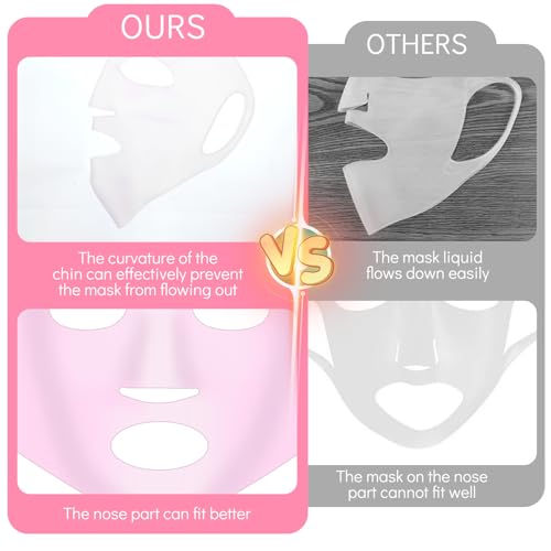 Reusable Silicone Face Mask Cover 2 Pack - Moisture Locking Anti-Wrinkle Holder