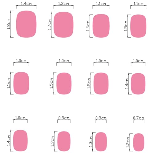 Fruit Press On Nails Short Square Cute Summer False Nails Floral Design