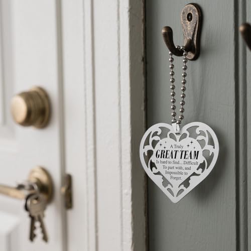 Heart Shaped Stainless Steel Team Appreciation Gift Ornament