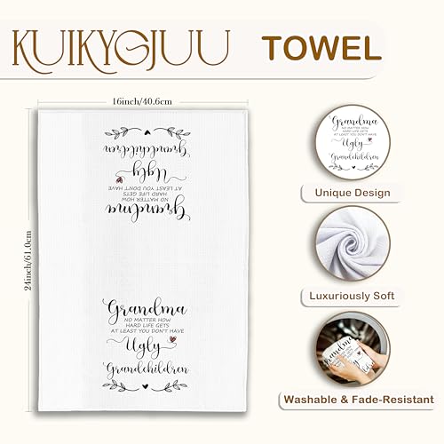 Funny Grandma Kitchen Towel 16x24 Inch - Mother's Day Gift