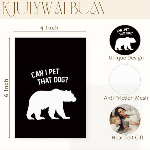 Funny Bear Meme 4x6 Photo Album for Dog Lovers - Holds 36 Photos