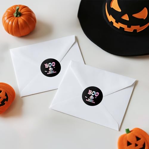 Happy Halloween Stickers - 60Pcs Self-Adhesive 2-Inch Labels