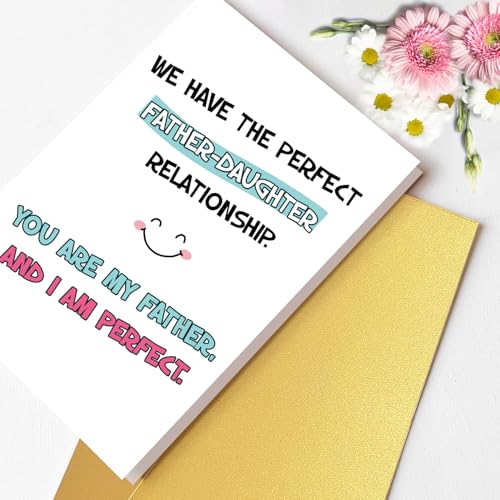 Funny Birthday Card for Dad from Daughter - Humorous Gift Idea