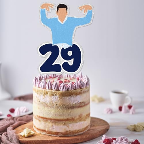 Glitter Twenty-Nine Birthday Cake Topper for Women's 29th Celebration