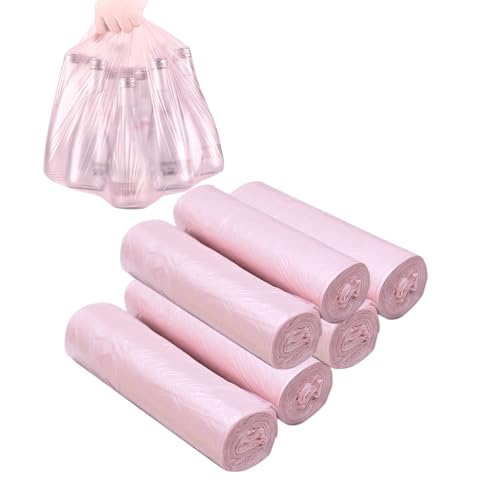Biodegradable 3-4 Gallon Trash Bags - 120 Count Pink