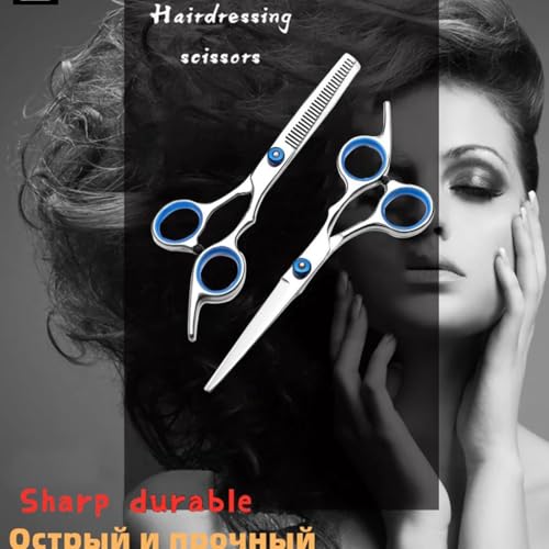 EastyGold Professional Hair Cutting Scissors Kit with Thinning Shears