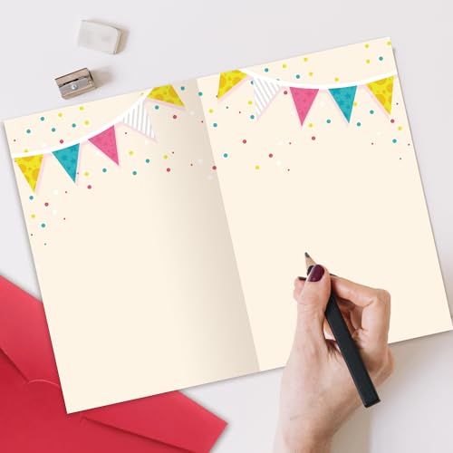 Funny Father's Day Card - Premium 8x5.3 Inch Card with Envelope