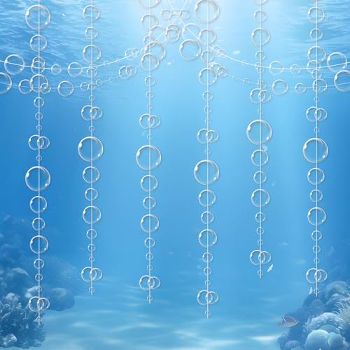 8-Pack Transparent Bubble Garlands Ocean Theme Party Decor