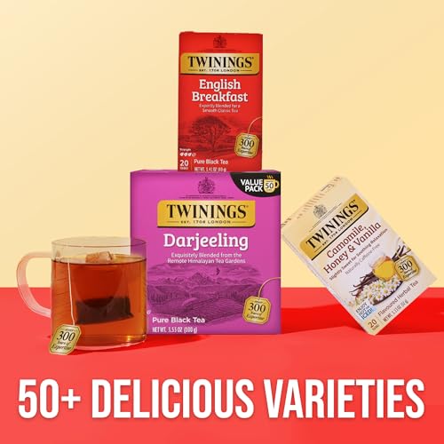 Twinings Darjeeling Black Tea - 300 Individually Wrapped Bags