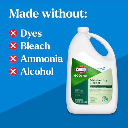 CloroxPro EcoClean Disinfecting Cleaner Refill, Bleach-Free, 128 Fl Oz