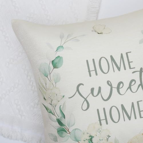 Eucalyptus Leaves Throw Pillow Covers 18x18 inch Set of 4