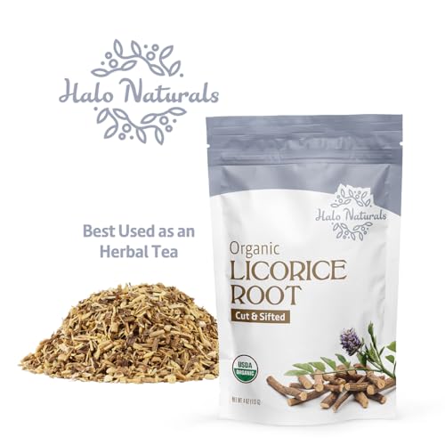 Organic Licorice Root Cut & Sifted - 4 Ounces, USDA Certified