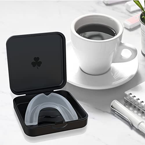 ZIZNBA Orthodontic Aligner and Retainer Cases - 2 Pack Black Slim Mouthguard Storage Box