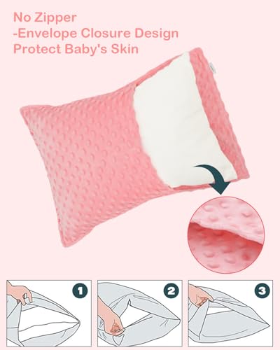 ALVABABY Toddler Pillowcase 2-Pack | Soft Bean Velvet Covers
