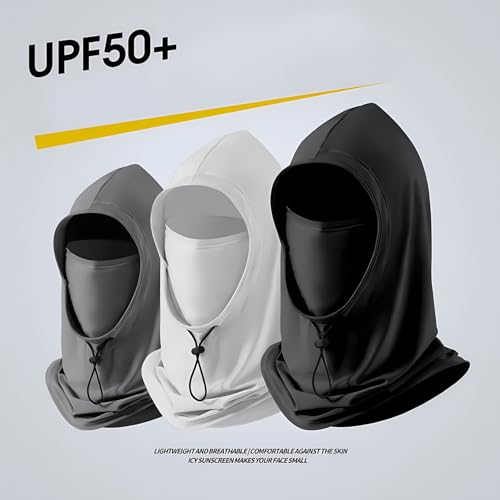 3 Pack Summer Balaclava Sun UV Protection Hood Breathable Face Cover Full Head Mask for Cycling Motorcycle Fishing Multi