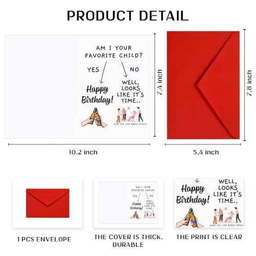 Funny Birthday Card for Dad - Am I Your Favorite Child?