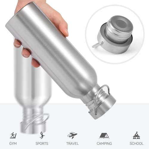 Volhoply 26oz Stainless Steel Water Bottle - BPA Free, Reusable