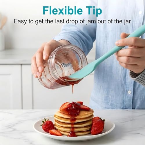 Vunpok Silicone Jar Spatula Set - 3PCS Heat Resistant Kitchen Tools