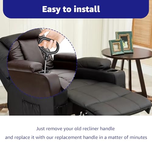 22-Inch Recliner Release Cable for Lazyboy Sofa - O-Shaped D-Ring