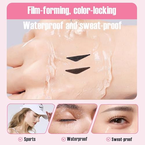 KERYALELA Waterproof Winged Eyeliner Stamp Pen - Dual-Sided Black Eye Liner