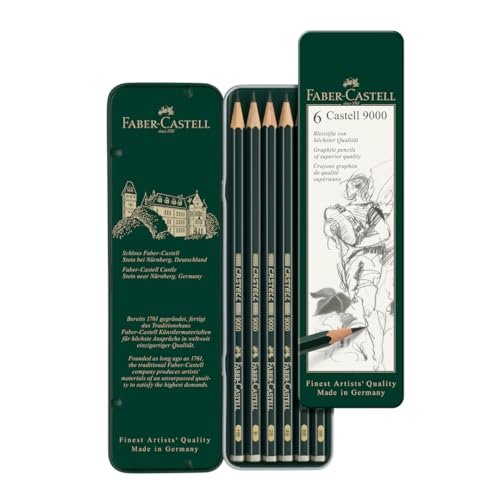 Faber-Castell Castell 9000 Art Set - 6 Premium Graphite Pencils