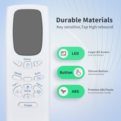PZL AC Replacement Remote Control for GE Air Conditioners