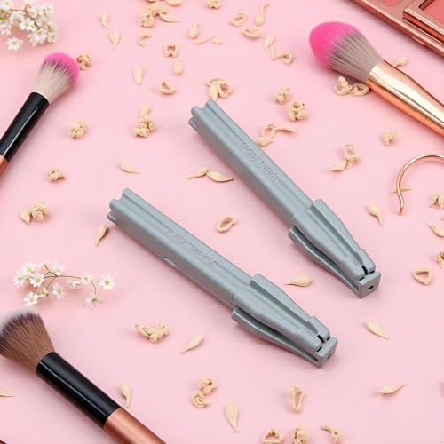 Cauaoa 3-in-1 Duckbill Eyebrow Pencil Sharpener - Gray Cosmetic Tool