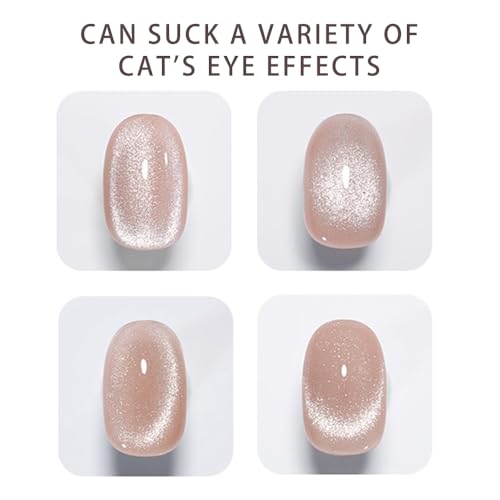 Gyraolvant Silver Cat Eye Chrome Nail Powder for Gel Polish