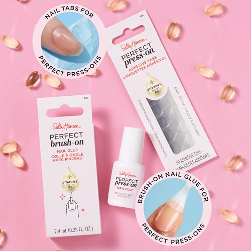 Sally Hansen Brush-On Nail Glue with Vitamin E & B5 Formula