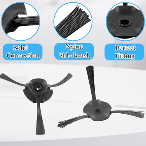 Side Brush Replacement for Shark Matrix Robot Vacuum, 6-Pack