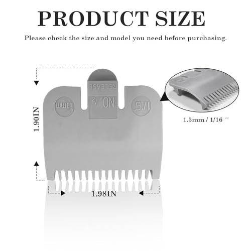 Wahl Clipper Guide Comb Replacement 1/16" 1.5mm #1/2
