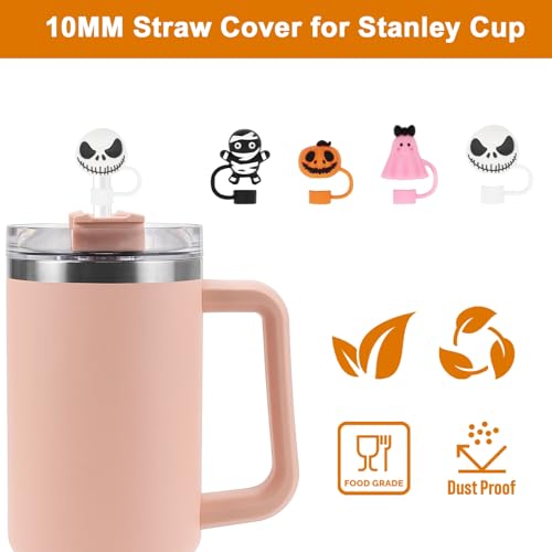 Christmas Halloween Straw Cover Cap Set for Stanley 30 & 40oz - Jack Variation