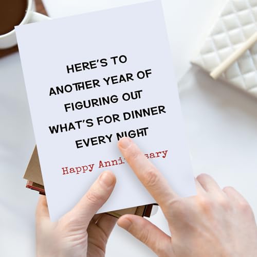 Funny Anniversary Card for Couples - Witty Quote with Envelope