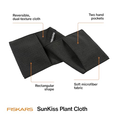 Fiskars SunKiss Microfiber Plant Cleaning Cloth for Indoor Plant Care