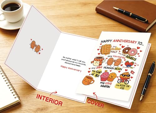 Asmallgf Anniversary Card 301 - Cute and Funny Gift for Couples