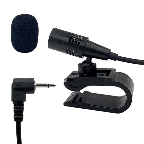 2.5mm Car Microphone Compatible with Pioneer Vehicle Stereo GPS DVD Enabled Head Unit,3m Cable