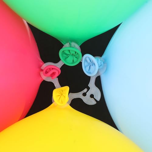 50pcs Balloon Arch Clips - Plastic Tie Backdrop Holders for Wedding & Party Decorations